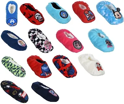 £7.99 • Buy Boys Girls Kids Disney Lol Character House Slippers Socks Warm Cosy Sherpa Coral