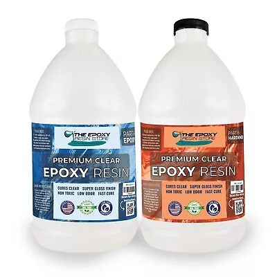 Clear Epoxy Resin Two Part Kit Easy Mixing Crafts Tabletop Epoxy- 1 Gal Kit • $54.95