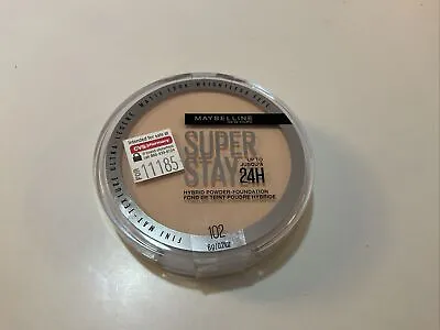Maybelline Super Stay Matte 24HR Hybrid Pressed Powder Foundation 102 • $9.99