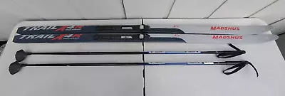 MADSHUS 717 TRAIL X4r Multigrip Waxless Cross Country Skis With Poles • $131.99