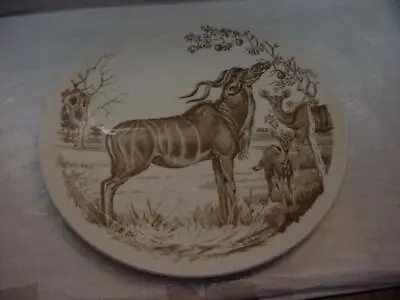 Union National Park Africa Kudu Plate W/ Map By Wedgwood Exc. 1st Edition • $95