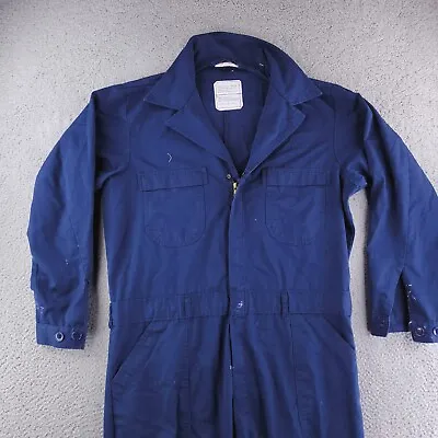 Military Coveralls Jumpsuit Mens 48 Blue Work Navy USN .s • $14.95