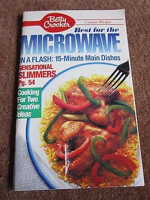 Microwave Cookbook FAST Recipes Salmon Artichoke Pasta TossGarlic Basil Burgers • $10.95