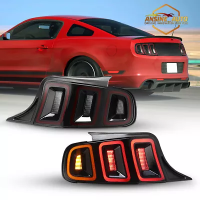 LED Tail Lights For 2010-2014 Ford Mustang Sequential Turn Signal Brake Lamp New • $264.49