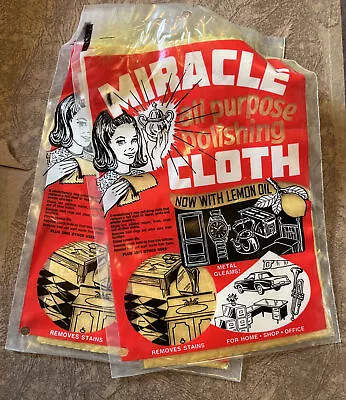 Vintage Miracle Cloth All Purpose Polishing Cloth W/Lemon Oil 2 Pkgs • $20