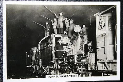 RAILWAY TUNNEL INSPECTION  Vintage 1930's Photo Card  DD16M • £4.99