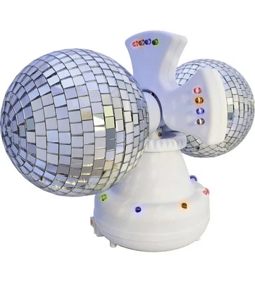 £12.99 • Buy Twin Rotating Double Disco Ball Lamp