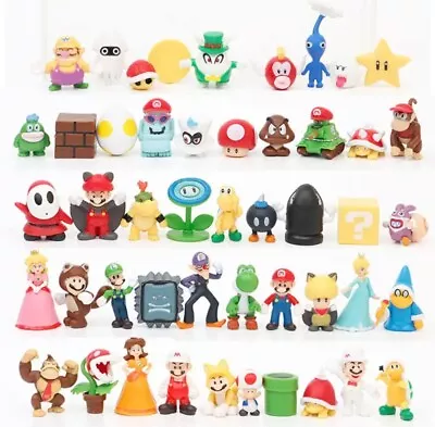 Choose Set Of New Little Super Mario Bros Toys Luigi Toad Yoshi Peach DK Party • $12.50