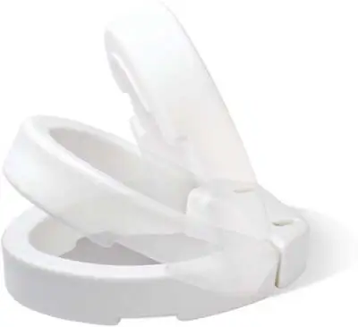 Raised Toilet Seat - Elongated 3-1/2 Inch White 300 Lbs. • $31.44