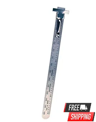 6 In. Stainless Steel Pocket Ruler / Etched Markings / NEW / • $5.69