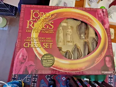 £35 • Buy Lord Of The Rings The Two Towers Antique Ivory And Chinese Lacquer Chess Set New