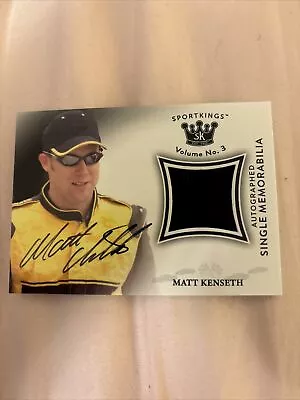 2021 Sportkings V2 Matt Kenseth Game Worn Fire Suit Jersey Auto Autograph #AM-MK • $4.99