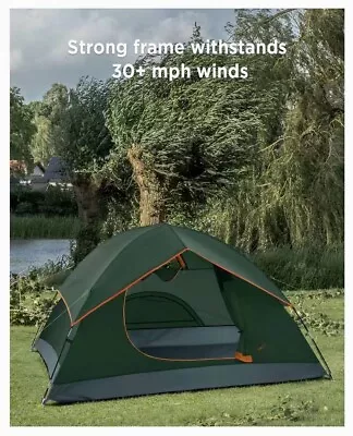 Camping Tent 2/3/4 Person Dome Tent With Easy Setup Weathertec Block Out Water • $39.99