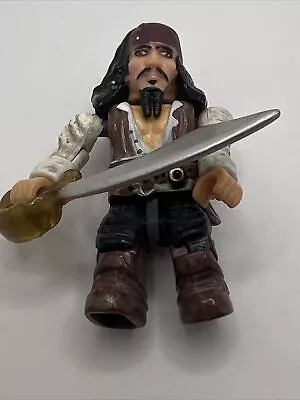 Mega Bloks - Pirates Of The Caribbean Figure - Captain Jack Sparrow -Johnny Depp • $3