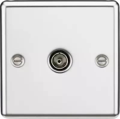 TV Aerial Coax Wall Outlet Socket Surface Mount Coaxial Female Television Point • £12.98