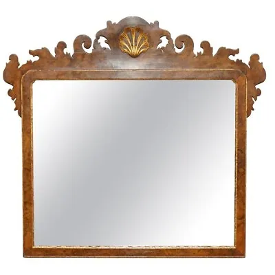 Stunning 18th Century Georgian Style Burr Walnut Mirror Circa 1860 Giltwood • £1950