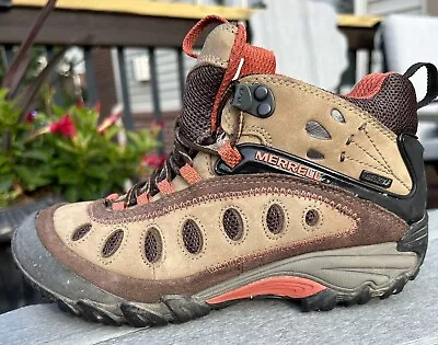 Merrell Chameleon Arc 2 Waterproof Hiking Vibram Shoes Tan Women’s Size US 6.5 • $34