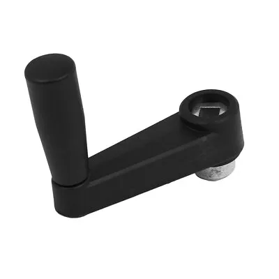 8mm X 8mm Square Hole Plastic Crank Revolving Handle Machine Tool Black • $12.85