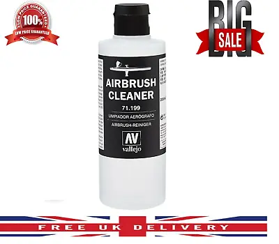 Airbrush Cleaner 200ml Vallejo Acrylic Paint Waterbased Model Air Non-Toxic NEW • £9.99