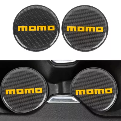 X2 MOMO Carbon Fiber Car Cup Holder Pad Water Cup Slot Non-Slip Mat Universal • $13.88