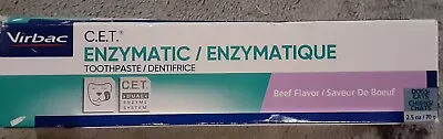 Virbac C.E.T. Enzymatic Toothpaste For Dogs/Cats Beef Flavor 2.5 Oz Exp 07/26 • $11.99