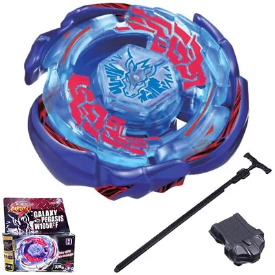 Galaxy Pegasus BB70 Fusion Masters Beyblade Metal Gyroscope With Handle Launcher • $15.93