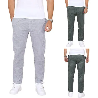 Mens Stripe Pyjamas Bottoms Cotton Woven Loungewear PJs Pant Soft Sleepwear NEW • £6.99