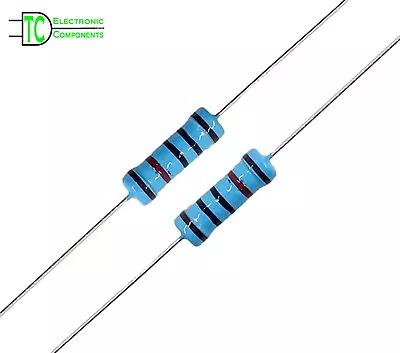 3 Watt Resistors Metal Film 1% Full E24 Series Available 0.1 Ohm - 2.2M Ohm • £2.79