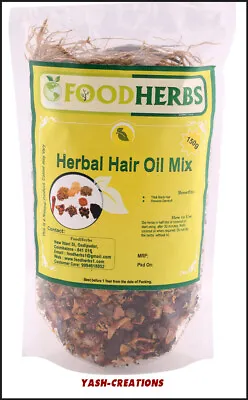 Foodherbs Herbal Hair Oil Mix (Make Your Own Natural Hair Oil) (18 Vital Herbs) • £143.99