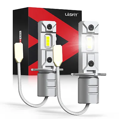 LASFIT H3 LED Fog Light Bulb Conversion Kit Super Bright White DRL Lamp 6000K • $39.99
