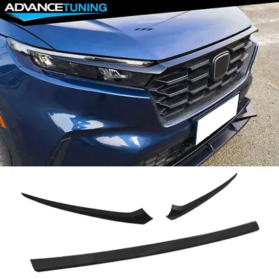 Fits 23-24 Honda CR-V 4DR OE Style Front Hood Grille Trim Gloss Black ABS - 3PCS • $69.99