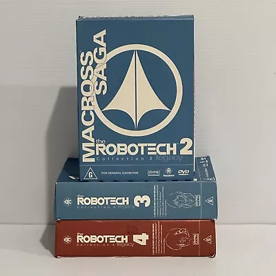 Robotech Collection Legacy Box Set Rare 2 3 4 Bundle Macross Masters DVD R4 • $22.83