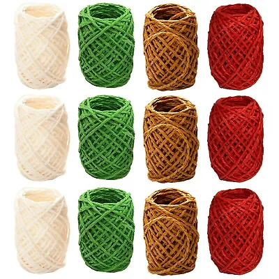 £2.99 • Buy Rustic Gift Wrapping Rope String Twine - 30 Metre (Natural, White, Green Or Red)