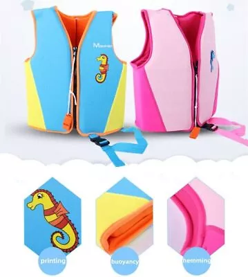 Kids Child Swim Life Jacket Float Vest Swimming Pool Buoyancy Aid Water Sport UK • £7.20