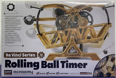 Academy Da Vinci Rolling Ball Clock Timer Plastic Model Kit #18174 DISTRESSED • $11.95