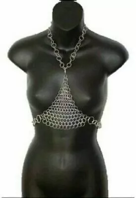 Chain Mail Bra 10 Mm Aluminium Butted Women Swim Wear For Antique Body • $74.82
