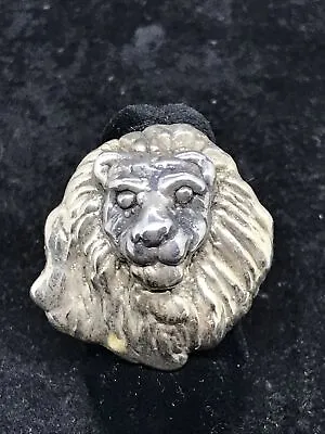 Vintage 925 Sterling Silver  Electroform Modernest  2-tone  Lion Head Ring   6 • $119.99