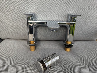 Chrome Bath Mixer Taps Bathroom Taps • £40