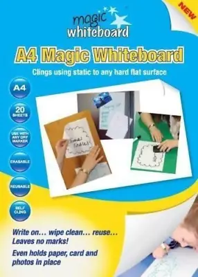 £11.66 • Buy Magic Whiteboard MW1220 A4 Whiteboard Sheets - White