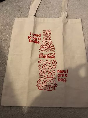 Coca Cola Shopping Tote Bag COLLECTABLE New Recycled Bottles • £12.99