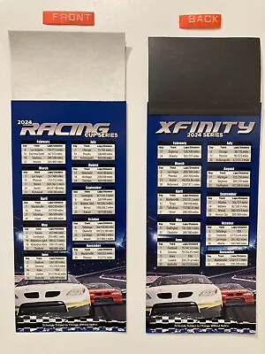 2024 Nascar Racing Cup Series Magnet Schedule Dates Track Laps/distance - New • $2.95