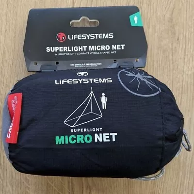 Lifesystems Superlight Compact Lightweight Travel Single Micro Mosquito Net -NEW • £18.99