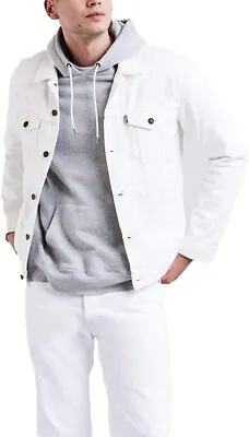 Levis Men's Trucker Jacket White Steel Hour • $76.63