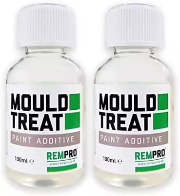 £18.85 • Buy Rempro 2 X 100ml Anti-Mould Paint Additive - Prevention & Control Of Black Mould