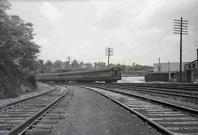 1949 BO Baltimore & Ohio Rail Scene @ Girard Ave Philly - Vtg Railroad Negative • $29.45