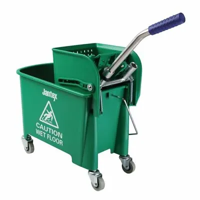 Jantex Kentucky Mop Bucket In Green With Hazard Warning On Side - 20L • £58.87