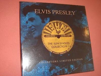 ELVIS PRESLEY Rare  Sun Singles Collection  5 X 7  Box Set Blue Vinyl SEALED NEW • $93.24