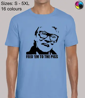 Feed Em To The Pigs Mens T Shirt Bricktop Quote Snatch Gangster Classic Film • £9.99