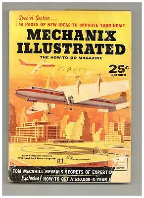 Mechanix Illustrated Vol. 52 #10 GD- 1.8 1956 Low Grade • $3
