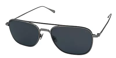 John Varvatos Mens Silver Metal Rectangle Aviator Polarized Sunglass V530 • $99.99